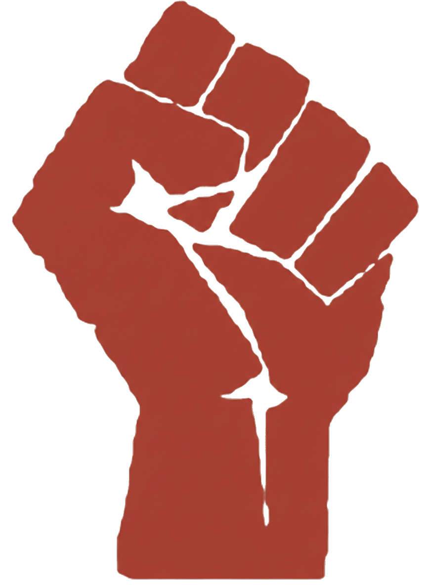 Red protest fist